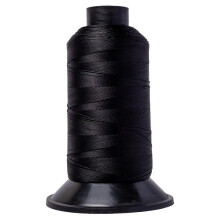 Hilo de Nylon Negro Big Kizzy 1400m para Extensiones de Cabello, Weft y Pelucas - Sujeción Cómoda y Antideslizante