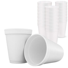 Essentiels de Concession 20oz Tasses en Mousse Jetables Blanches - Paquet de 50