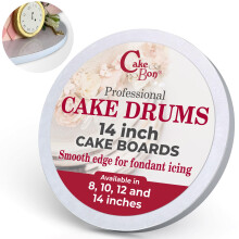 Cakebon Cakeborden - Stevige 1/2 Inch Drums - 14 Inch Professionele Witte 6-Pack