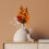 Artificial Berry Stems with Pumpkin Maple Leaves 6PCS 5