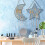 Earring Wall Holder Metal Grid Star Moon Shape 1 PC 6