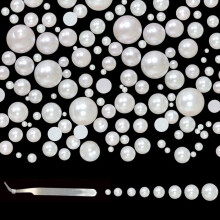 Half Pearl Beads Flatback Plastic Craft Assortment 8400 pcs