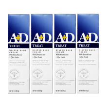 Crema per Eruzioni Cutanee A+D con Ossido di Zinco, Dimeticone 1%, 10% Ossido di Zinco, 4 Once (Pack di 4)