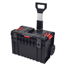 Qbrick System ONE 60 x 46 x 76.5 cm - Musta - 2 Osastoa Työkalulaatikko Rullattava