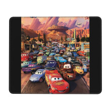 Alfombrilla de ratón de goma con diseño de Rayo McQueen, 32x16 pulgadas.