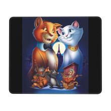 Aristocats gumi szélű egérpad 24x12 hüvelyk