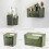 Wall-Mounted Shower Caddy Set of 2 Clear Plastic Bins 7