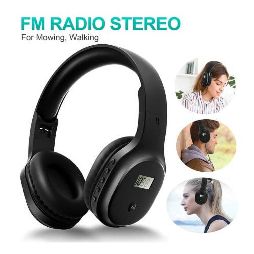 Portable Fm Radio Headphones With Aux Cable 301029582905
