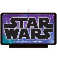 Multicolor Star Wars Galaxy of Adventures Geburtstagskerze - 4,5", 1 Stück - Perfekt für galaktische Feierdekorationen