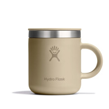 Hydro Flask Coffee Mug - Insulated Stainless Steel, Non Spill, Leak Resistant Travel Mug 6 Oz Oat Tan