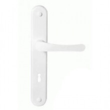 HVIDMALET DØRHÅNDTAG 72MM TOILET - MP KL D7W BI