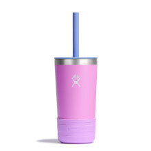 Hydro Flask Kids 12 Oz Tumbler with Lid and Straw for School - Insulated Stainless Steel in Anemone