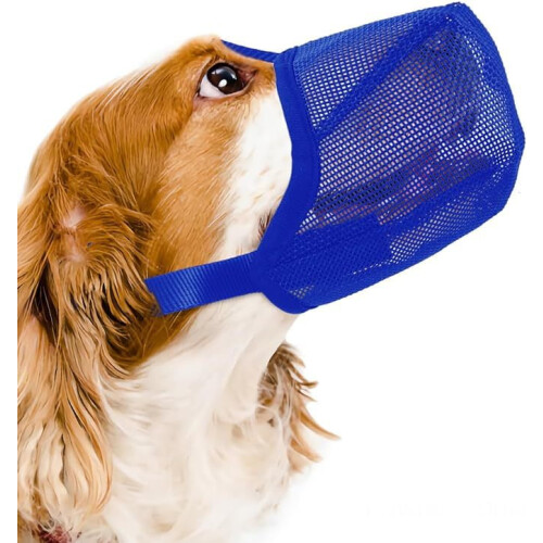 Dog Muzzle Soft Mesh Adjustable for Small to Large Dogs