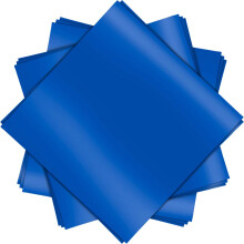 Amscan 47286.74 Papier de Soie Bleu Uni, 20"x20" | 8ct