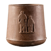 Bâton de marche Brazos ou canne avec embout en caoutchouc large, 1-1/16 pouce