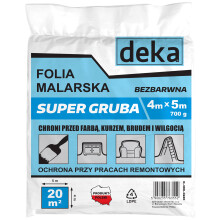 Szupervastag festőfólia, színtelen, 4*5M, 700G - D-300-0220
