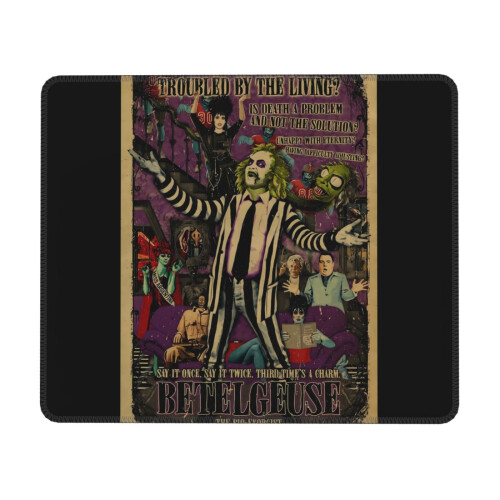 Beetlejuice rubber desk mouse pad 30x60 cm