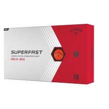Callaway Golf Superfast Bold Golfballen, Rood