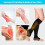 Compression Socks Open Toe 15-20 mmHg Knee High 2 Pairs 3