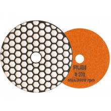 Disco diamantado - RUBI - Modelo 200 - Diámetro 100 mm - Pulido de hormigón y mármol - Fijación de velcro
