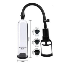 Aspiradora para hombre con 3 tamaños de fundas de silicona - Kit de masaje profesional para hombres