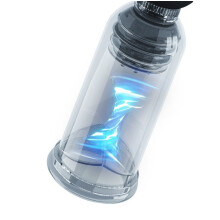 Dispositivo inteligente de bienestar masculino Cyclone: bomba de vórtice transparente totalmente automática.