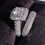Princess Cut Diamond Couple Ring Set 2 pcs 8