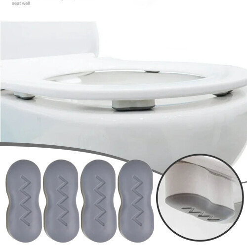 Toilet Seat Stoppers Self-Adhesive Buffer Spacers 4PCS 1
