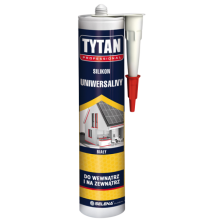 UNIVERSAL SILIKONE TITAN 280ML SORT - SIL U TI CZ