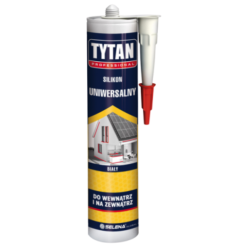 UNIVERSAL SILIKONE TITAN 280ML SORT - SIL U TI CZ