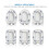 Toilet Seat Stoppers Self-Adhesive Buffer Spacers 4PCS 5