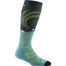 Darn Tough Vermont Aurora OTC Leggeri con Cuscinetto Aqua LG (US 10-11.5)