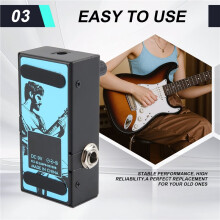 Gitarr Digital Reverb Effector Reverb Effekt Pedal Device Inbyggd 9Digital Reverb Based True Bypass Gitarrer Tillbehör