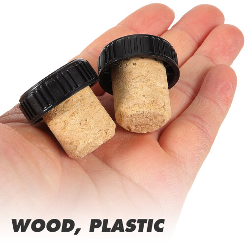 DSH houten wijnflesstoppers, 10 stuks 2