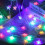 Luci a stringa LED a forma di stella e fiocco di neve, alimentate a batteria, 20 pezzi 5