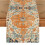 Boho tafelloper oranje blauw 13x72 inch 2