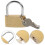 Cadeado de latão à prova d'água e resistente à ferrugem, 3,9 cm (1,53 polegadas), pacote com 3 unidades 2