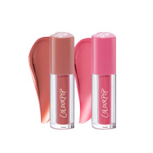Duo de Glossy Lip Stain HydraPop ColourPop - Gloss Hydratant Rose & Nude Chaud