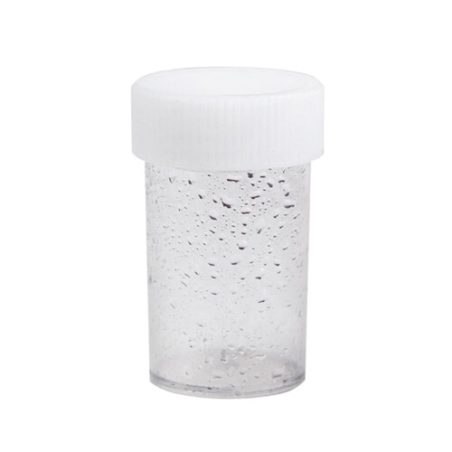 Διάφανο πλαστικό βάζο καλλυντικών για nail art με glitter, 1 τεμ. 2