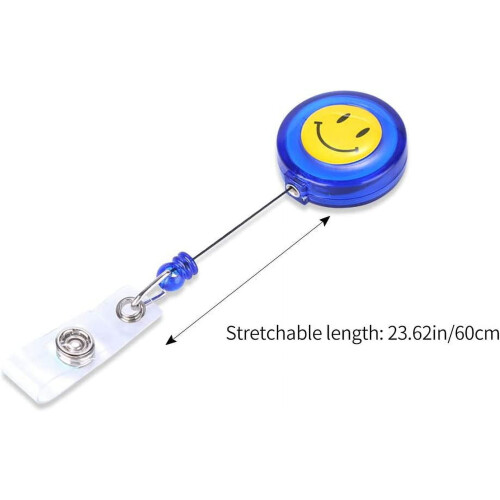Uitschuifbare ID-badgehouder met metalen oprolclip, 71 cm 2