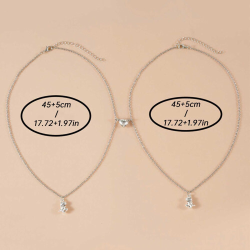 Venskabshalskædesæt sølvguld 2 stk. 2