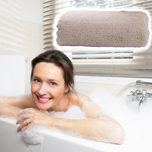 Ynlkorvg microfiber hand towel brown 35x75 cm 1