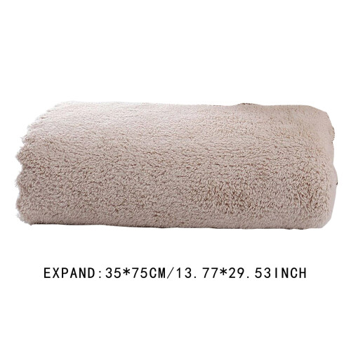 Ynlkorvg microfiber hand towel brown 35x75 cm 2