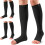 Compression Socks with Zipper 15-20mmHg Knee High Open Toe 1