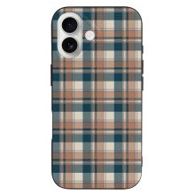 Geruit TPU iPhone 16 hoesje – Ultradun en schokbestendig