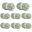 Chenille Yarn Set Crochet Knitting 8 pcs 8 oz 27 yds 1