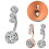 Bauchnabelpiercing mit Anhänger (1-teilig) 8