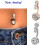 Bauchnabelpiercing mit Anhänger (1-teilig) 4
