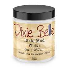 Dixie Belle Mud (White, 8oz) | Repair, Filler, Special Effect Mud for DIY Projects | Stencil, Veneer, Gouges, Scrapes, Hole Filler