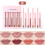 Matte lippenstift en lipliner set4+4 4